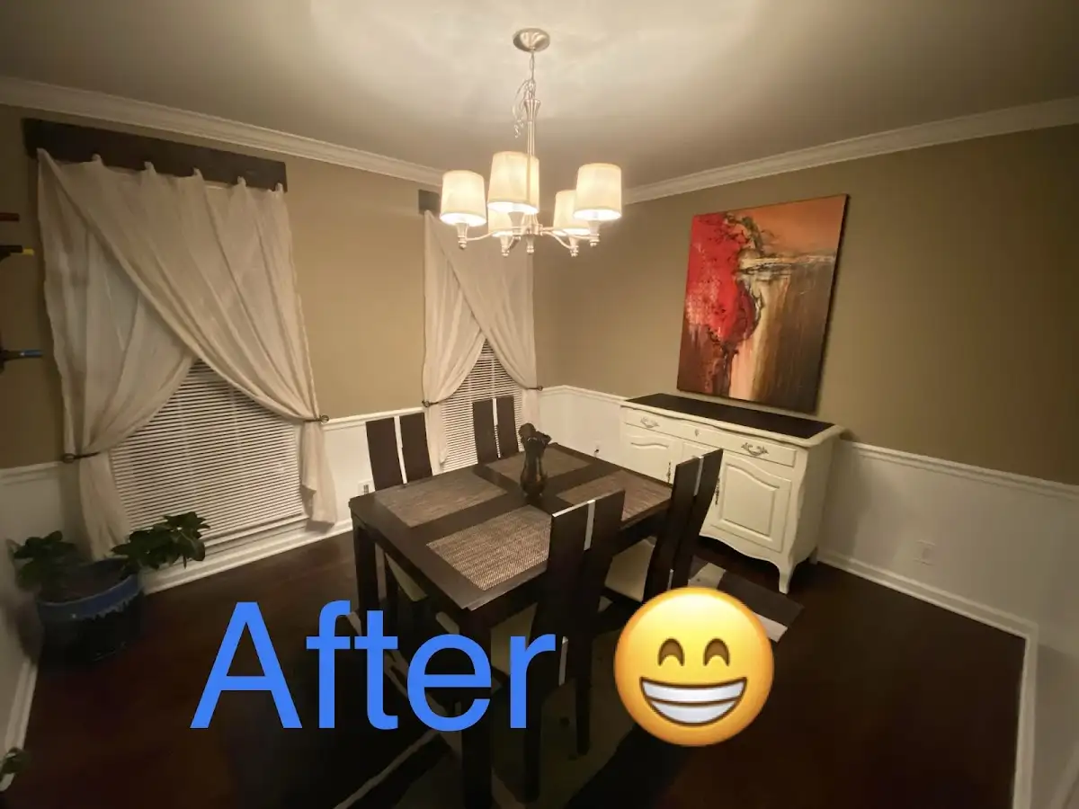 Professional dining room restoration after water damage in Latimer